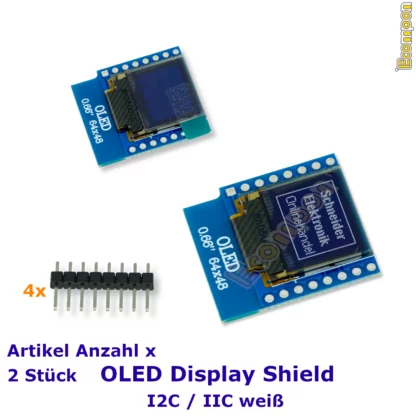 0.66-zoll-oled-display-modul-shield-wemos-d1-2-stueck