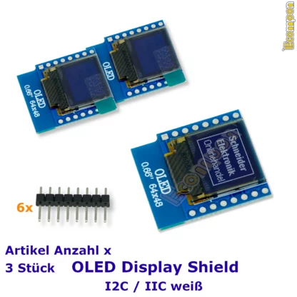 0.66-zoll-oled-display-modul-shield-wemos-d1-3-stueck