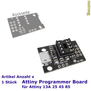 Programmer Board für verschiedene DIP8 Attiny Modelle 1 Stück