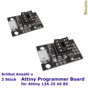 Programmer Board für verschiedene DIP8 Attiny Modelle 2 Stück