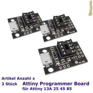 Programmer Board für verschiedene DIP8 Attiny Modelle 3 Stück
