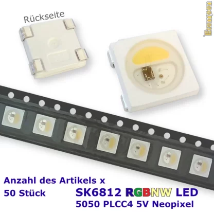 sk6812-adressierbare-5050-plcc4-rgbw-rgbnw-led-5v-weiss-neopixel-50-stueck