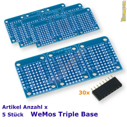 triple-base-prototype-board-wemos-d1-mini-5-stueck