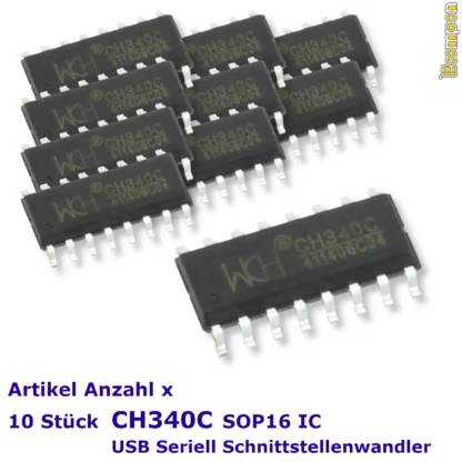 wch-ch340c-usb-seriell-ic-ttl-schnittstellenwandler-10-stueck