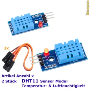 DHT11 Temperatur Luftfeuchte Sensor Modul 2 Stück