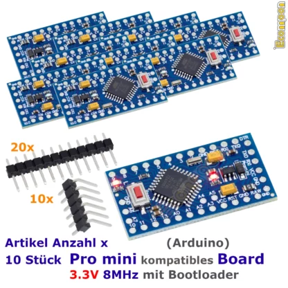 pro-mini-board-3.3v-8mhz-10-stueck