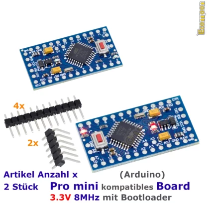 pro-mini-board-3.3v-8mhz-2-stueck