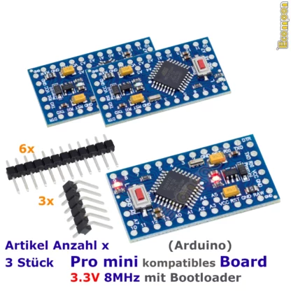 pro-mini-board-3.3v-8mhz-3-stueck